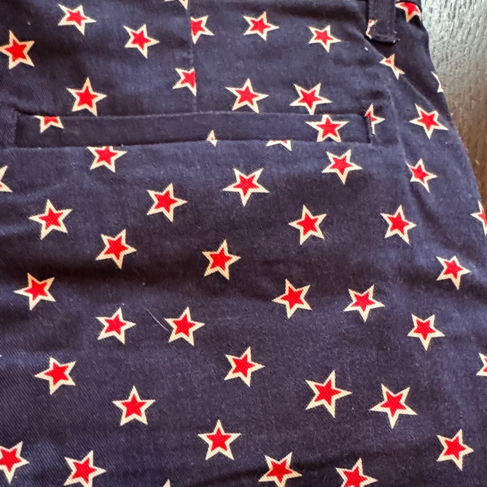 Crewcuts Navy Shorts with Red and White Stars - Picture 4 of 4